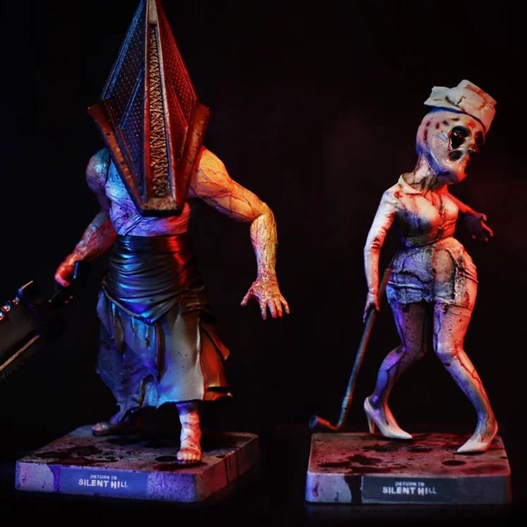 RETURN TO SILENT HILL PYRAMID HEAD + BUBBLE HEAD NURSE TWIN PACK DEFOSTYLE FIGURE