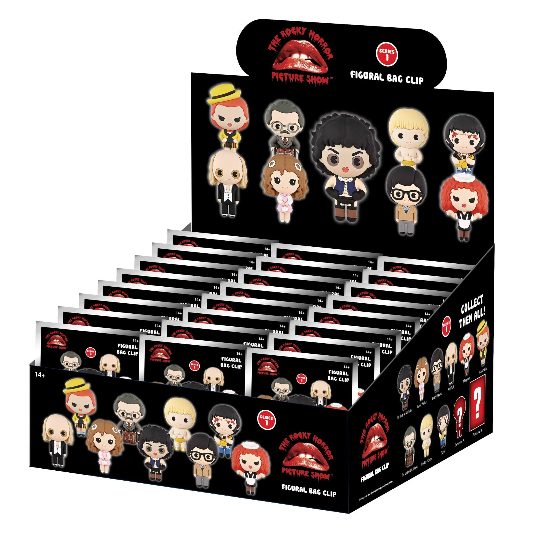 ROCKY HORROR BAG CLIP BLIND BOX DISPLAY (24)