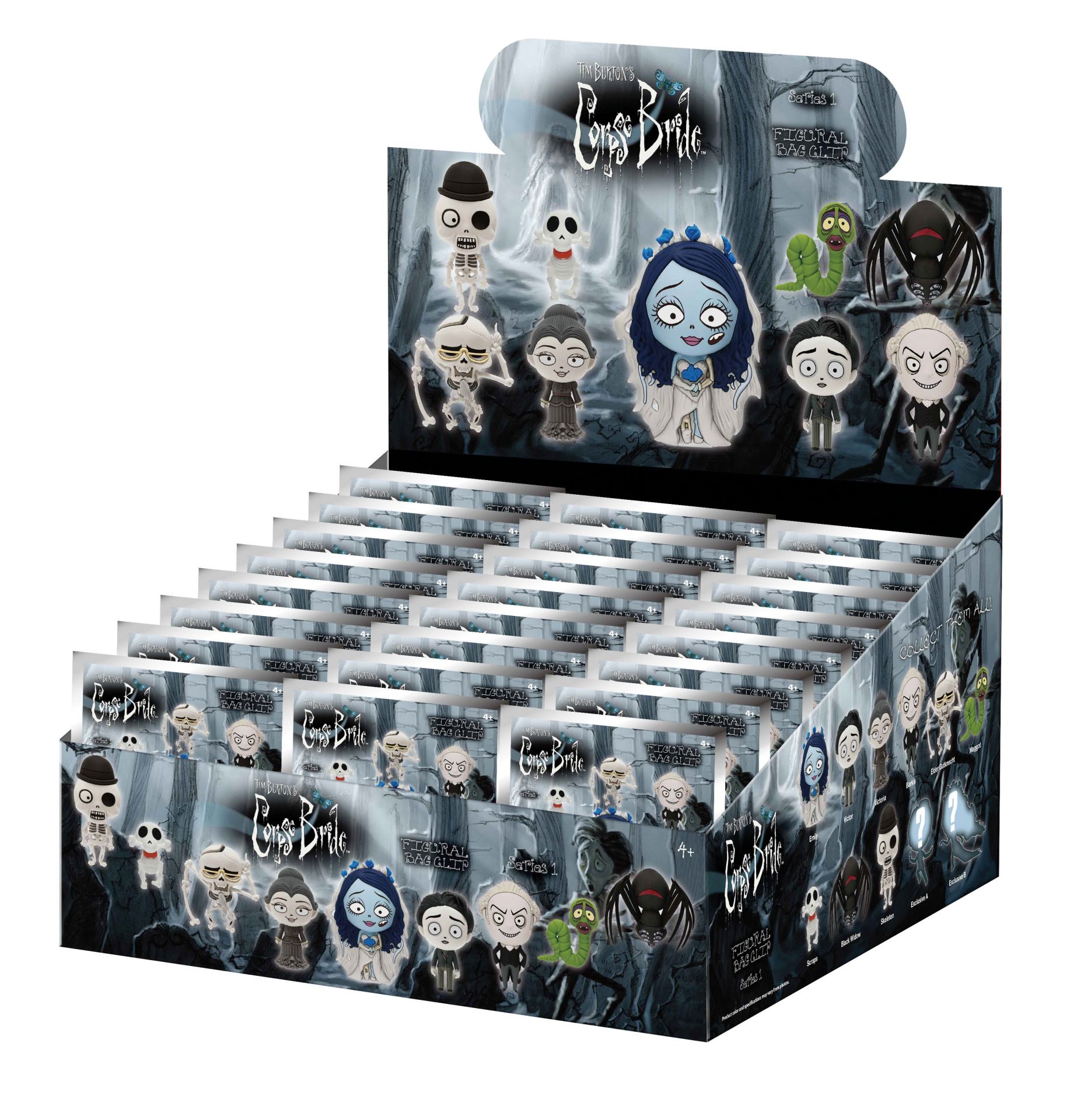 CORPSE BRIDE BAG CLIP BLIND BOX DISPLAY (24)