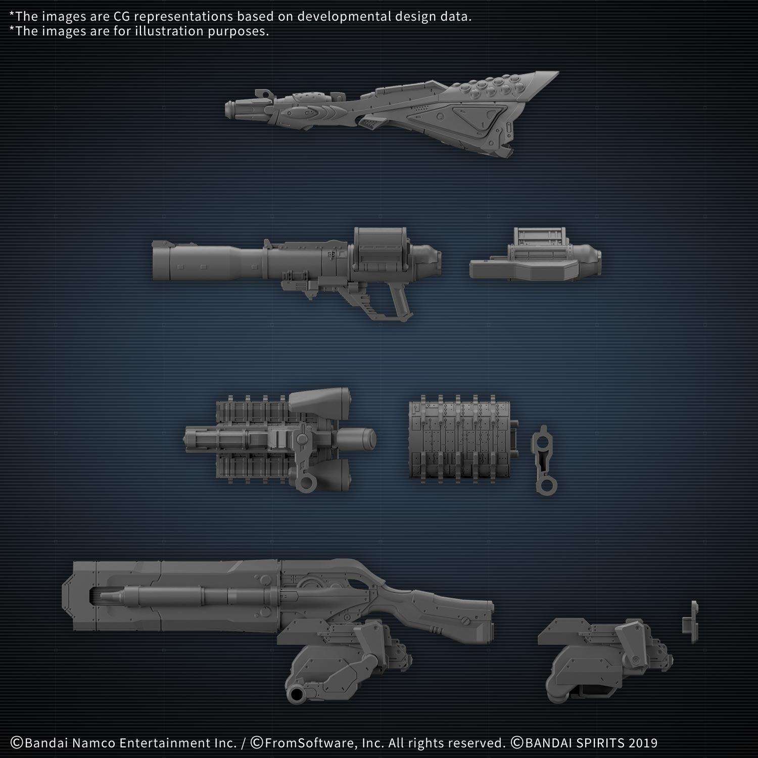 30MM OPT PARTS SET ARMORED CORE VI FIRES OF RUBICON WEAPON SET 09