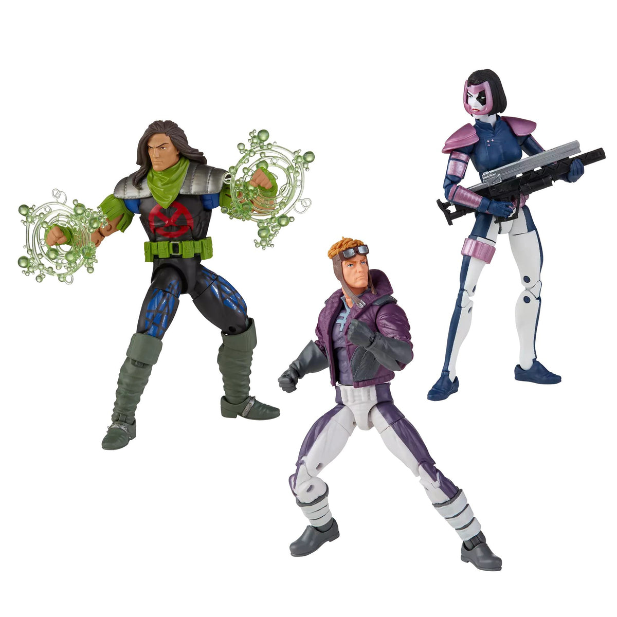 MARVEL LEGENDS X-FORCE DOMINO RICTOR AND CANNONBALL ACTION FIGURES