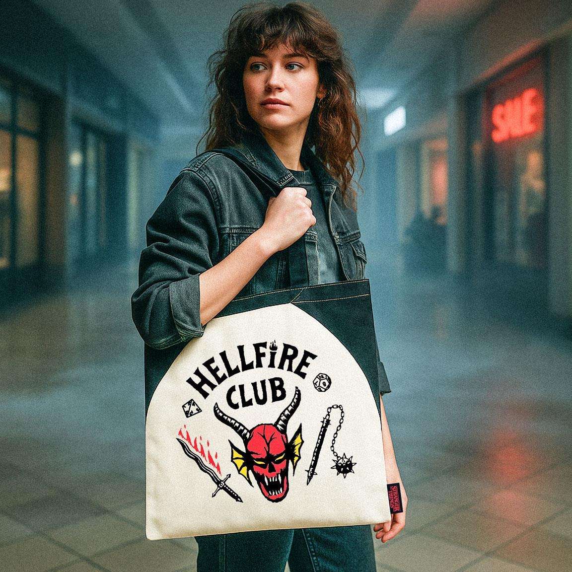 STRANGER THINGS HELLFIRE CLUB TOTE BAG