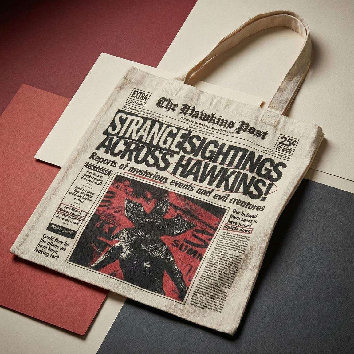 STRANGER THINGS DEMOGORGON TOTE BAG