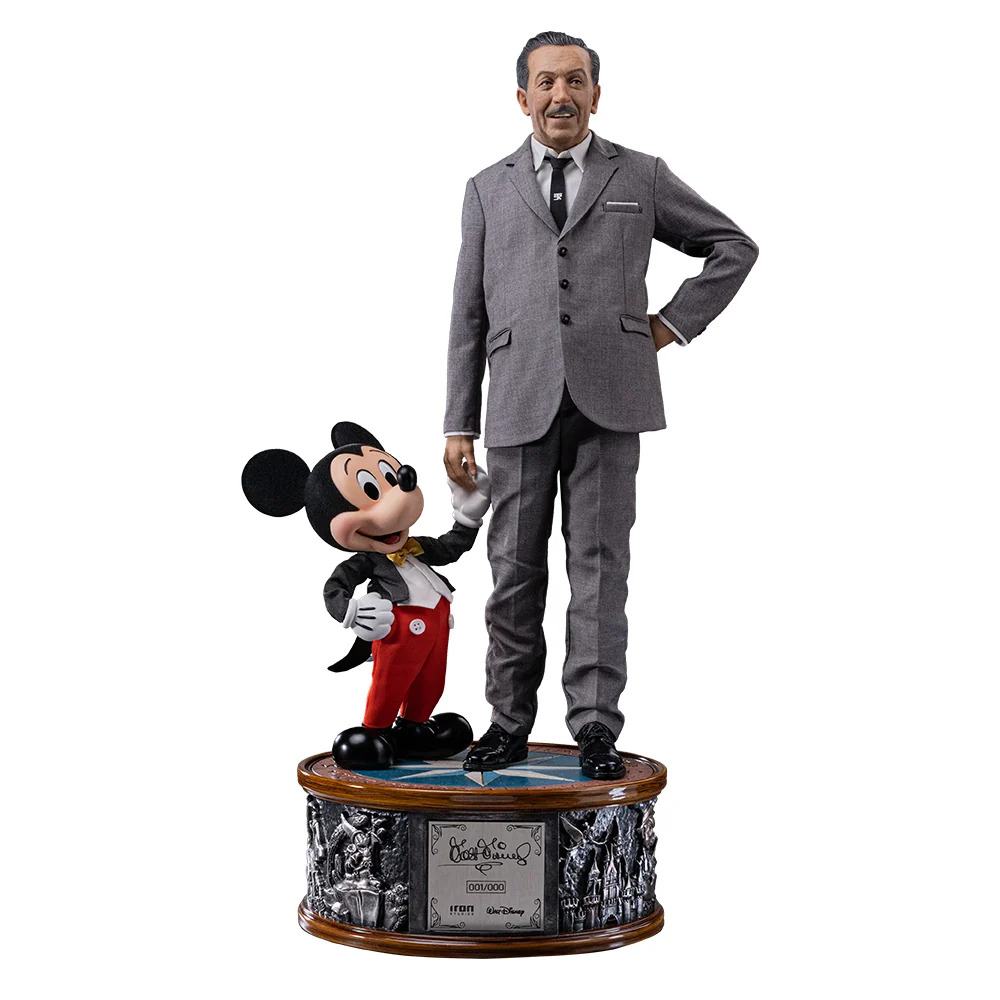DISNEY CLASSICS WALT DISNEY AND MICKEY MOUSE 1/4 STATUE