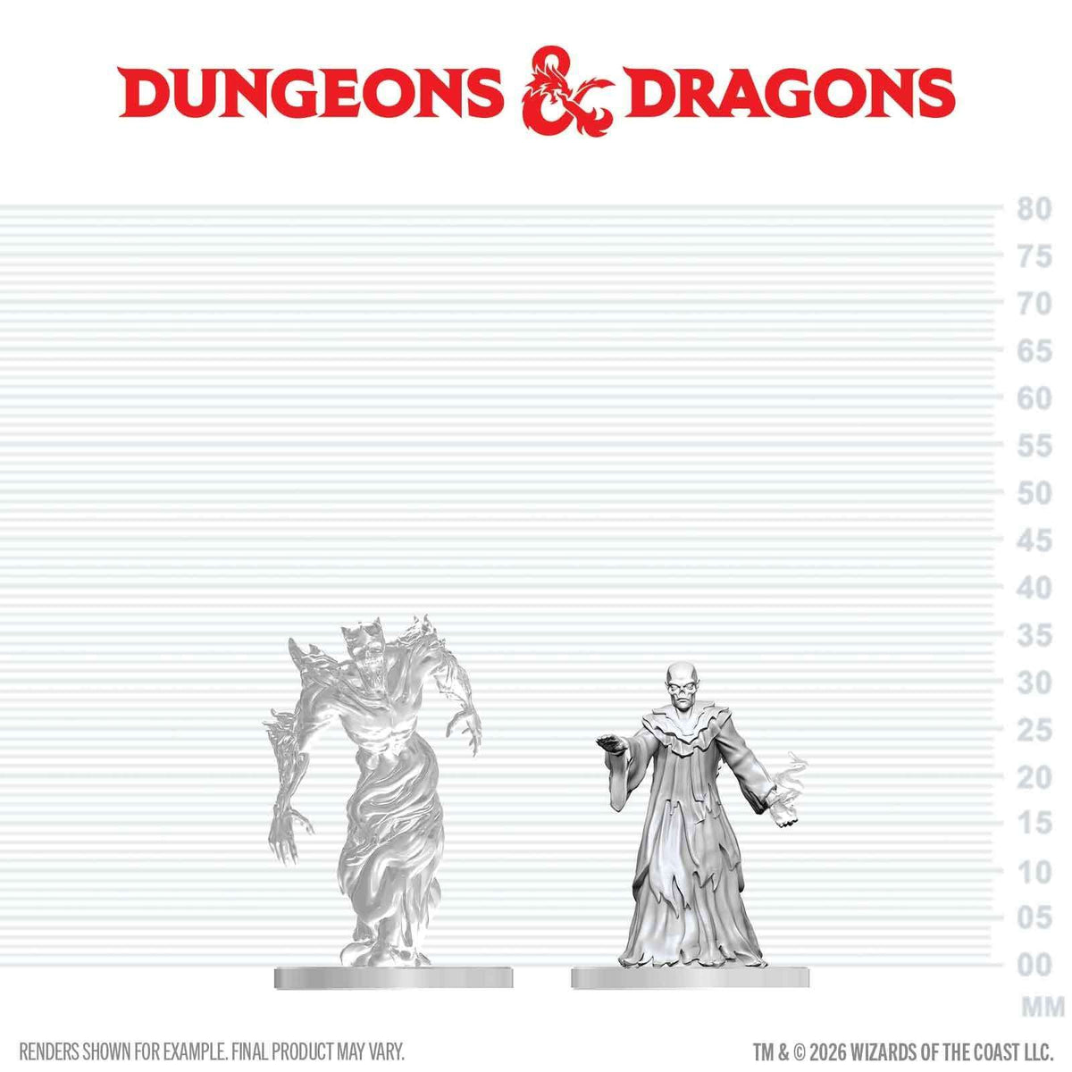 D&D NOLZUR MARVELOUS MINIATURES GHAST GRAVECALLER & WRAITH