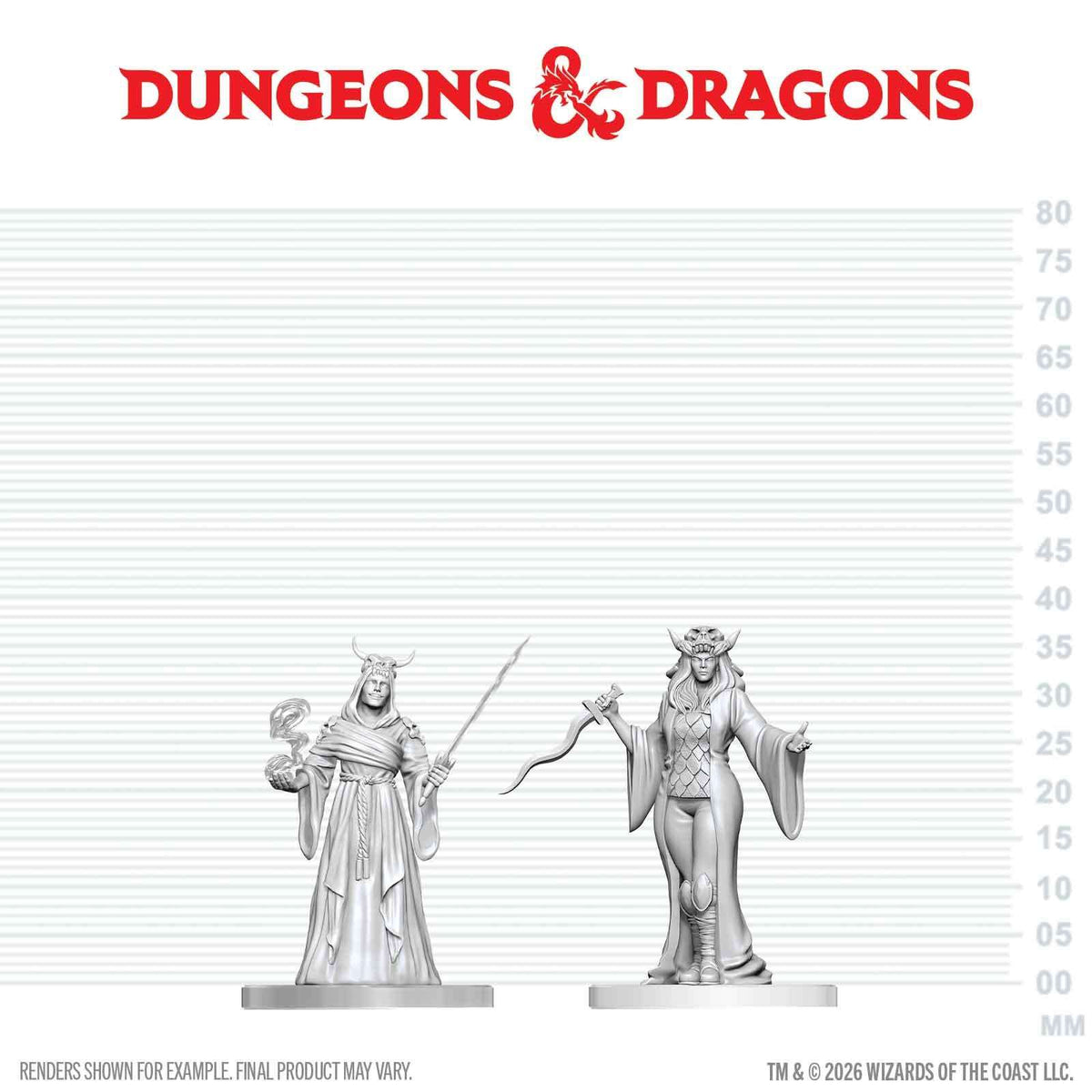 D&D NOLZUR MARVELOUS MINIATURES CULTIST FANATIC & HIEROPHANT