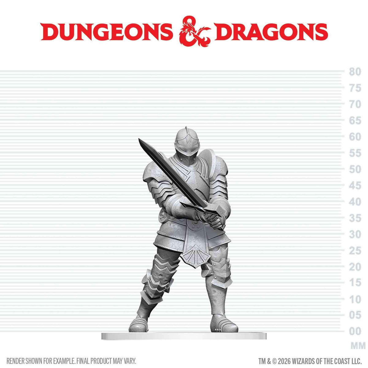 D&D NOLZUR MARVELOUS MINIATURES RED KNIGHT GUARDIAN GOLEM