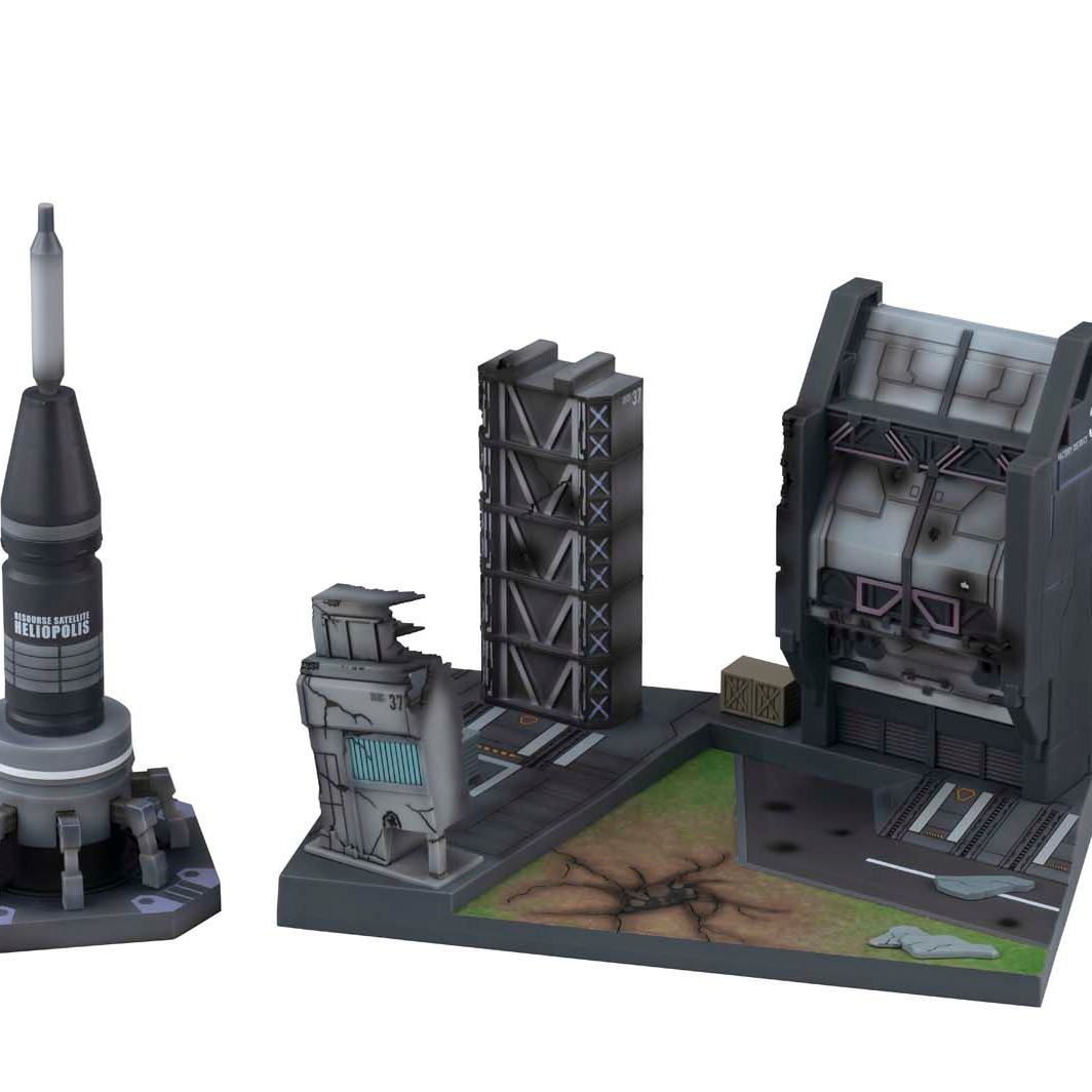 REALISTIC MODEL SERIES G-STRUCTURE GUNDAM SEED HELIOPOLIS BATT STAGE MATERIAL COLOR ED