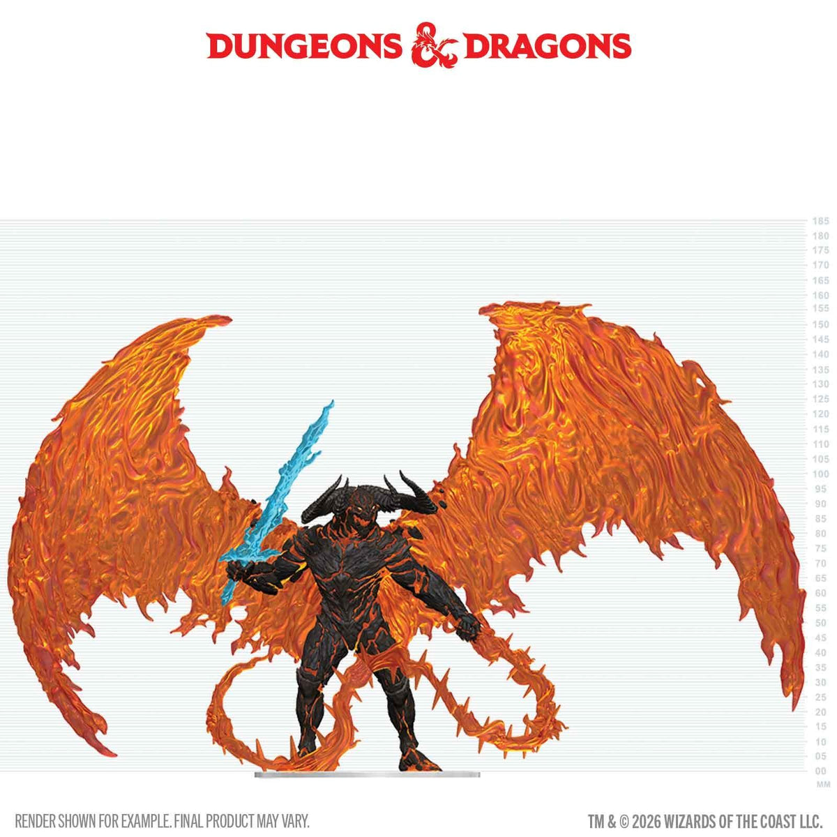 DUNGEONS & DRAGONS ICONS OF THE REALMS BALOR PAINTED BOXED MINIATURE