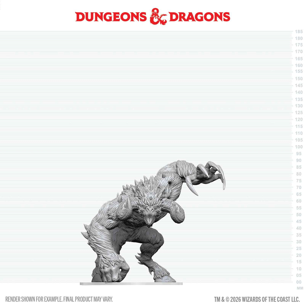 DUNGEONS & DRAGONS NOLZURS MARVELOUS MINIATURES GORISTRO UNPAINTED
