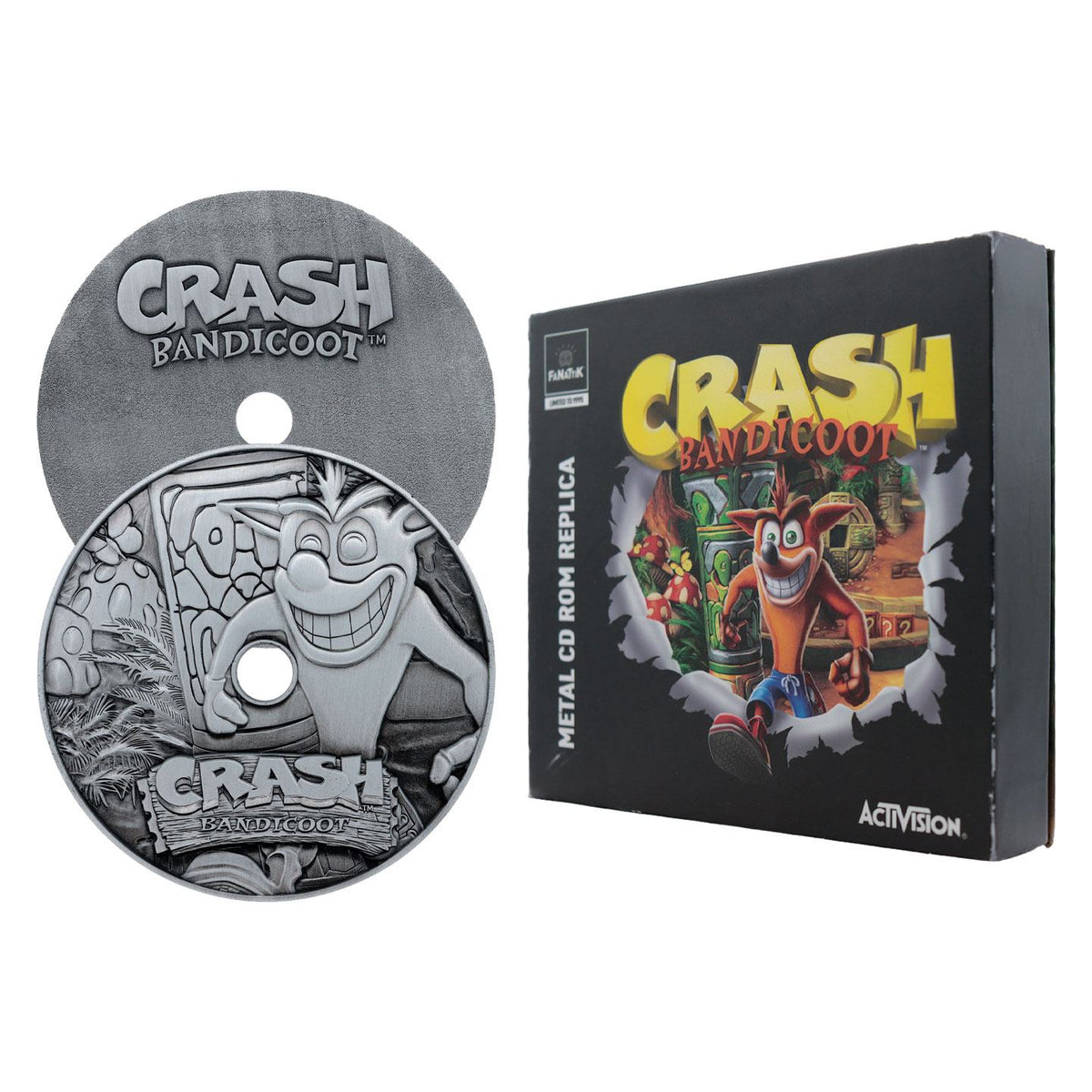 CRASH BANDICOOT - LIMITED EDITION METAL CD-ROM REPLICA