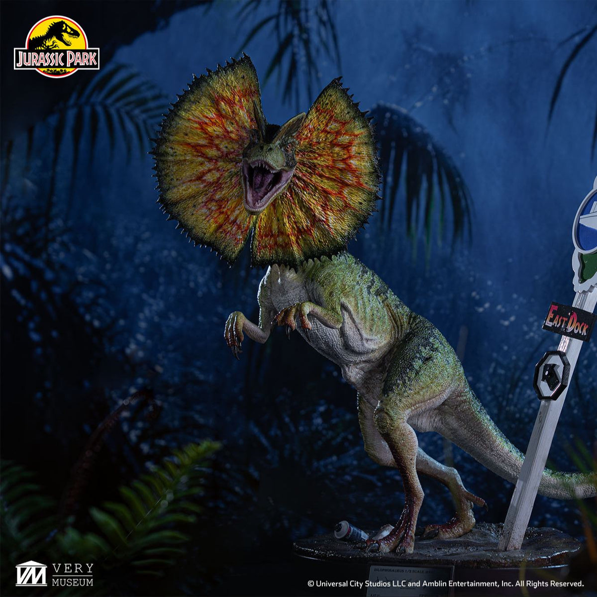 JURASSIC PARK DILOPHOSAURUS 1/3 SCALE MAQUETTE
