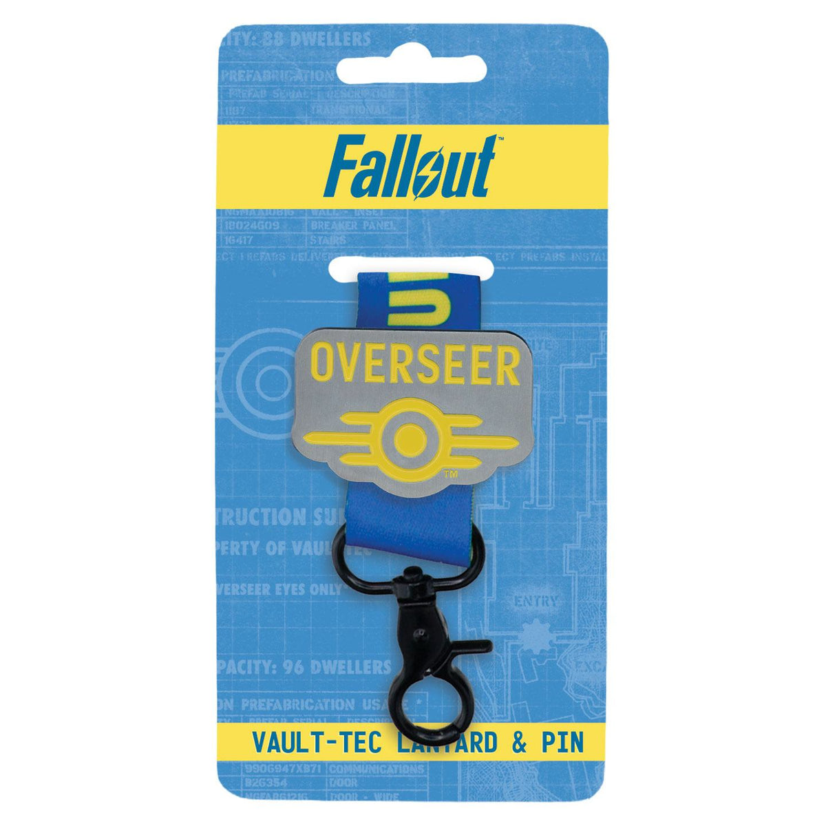 FALLOUT – VAULT-TEC OVERSEER LANYARD AND PIN SET