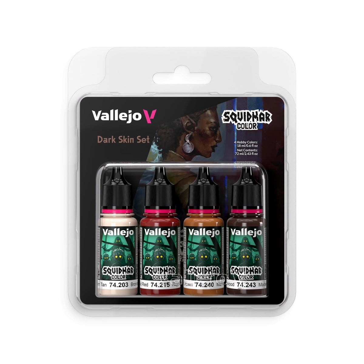 SQUIDMAR COLOR 74305 DARK SKIN SET (4)