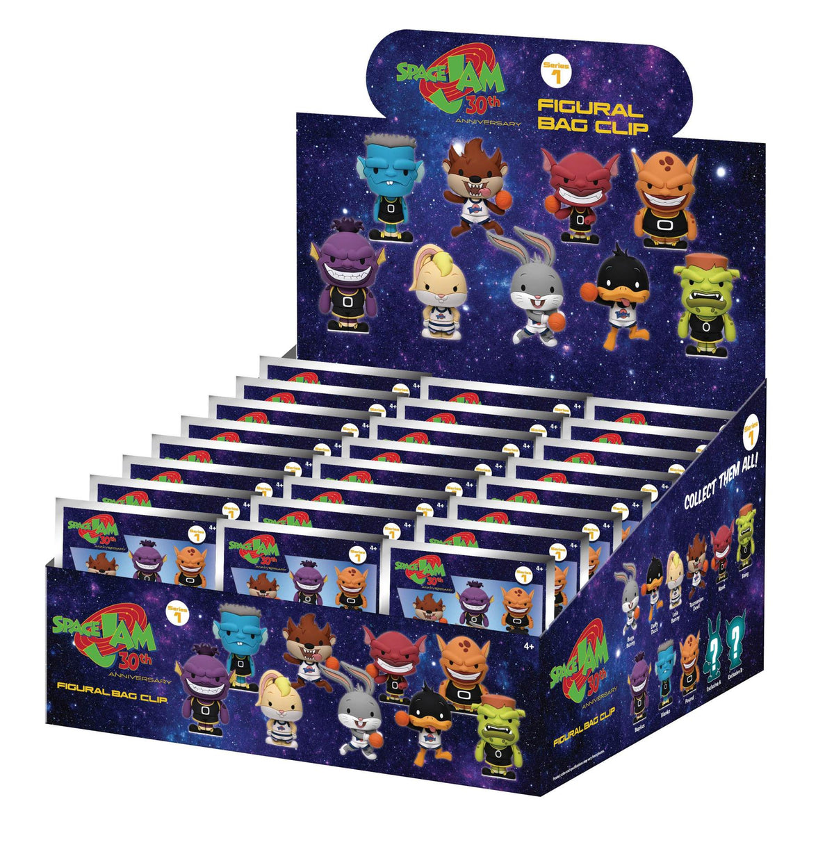 SPACE JAM 30TH ANN BAG CLIP BLIND BOX DISPLAY (24)