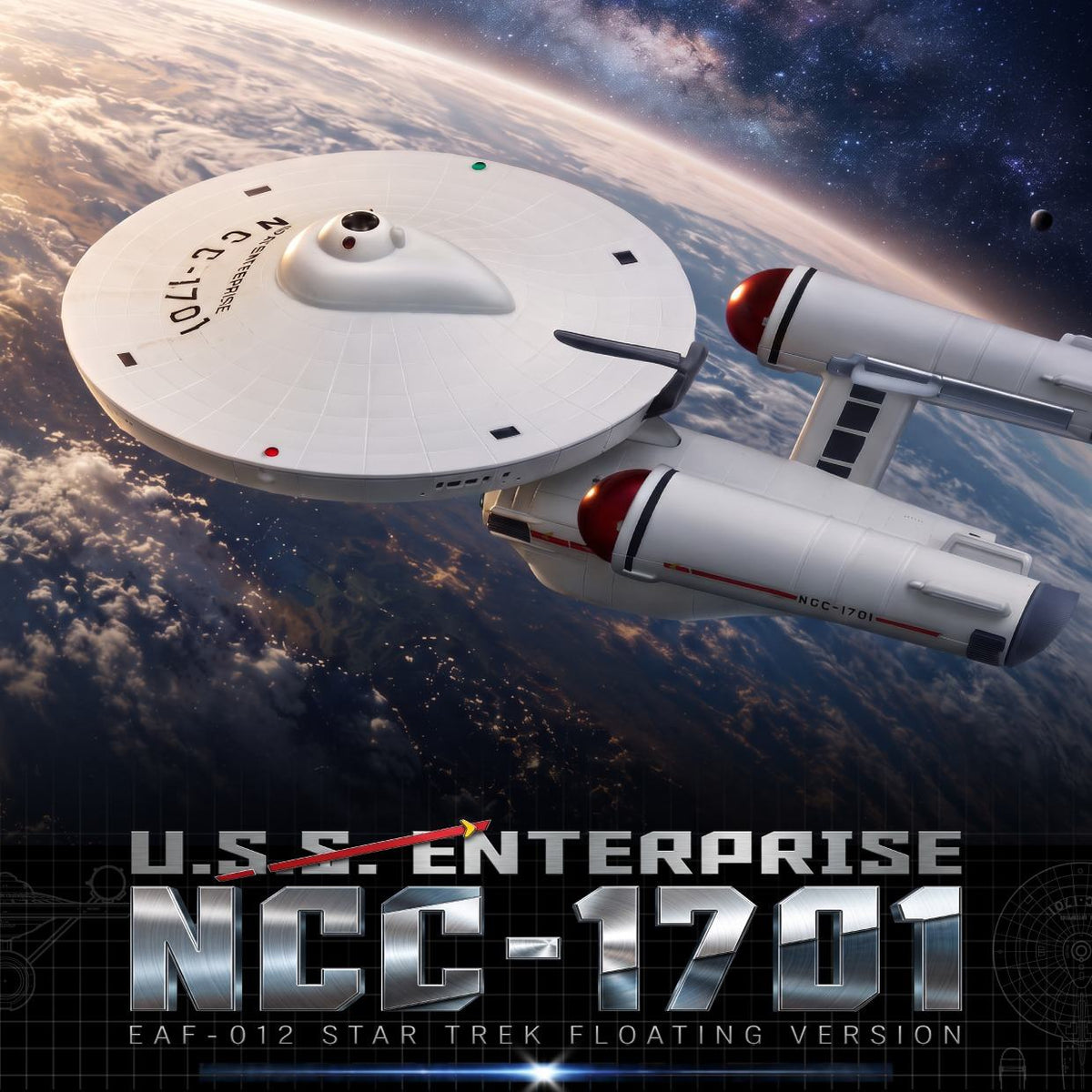 STAR TREK U.S.S. ENTERPRISE NCC-1701 FLOATHING VERSION