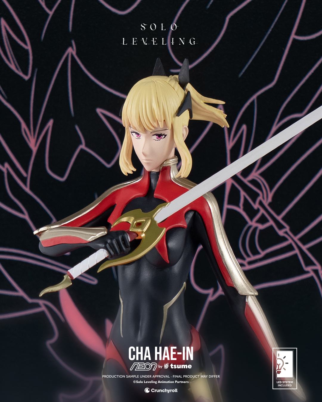 SOLO LEVELING  CHA HAE-IN  NEON FIGURE