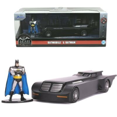 BATMAN ANIMATED SERIES BATMAN & BATMOBILE 1/32 DIE-CAST MODEL