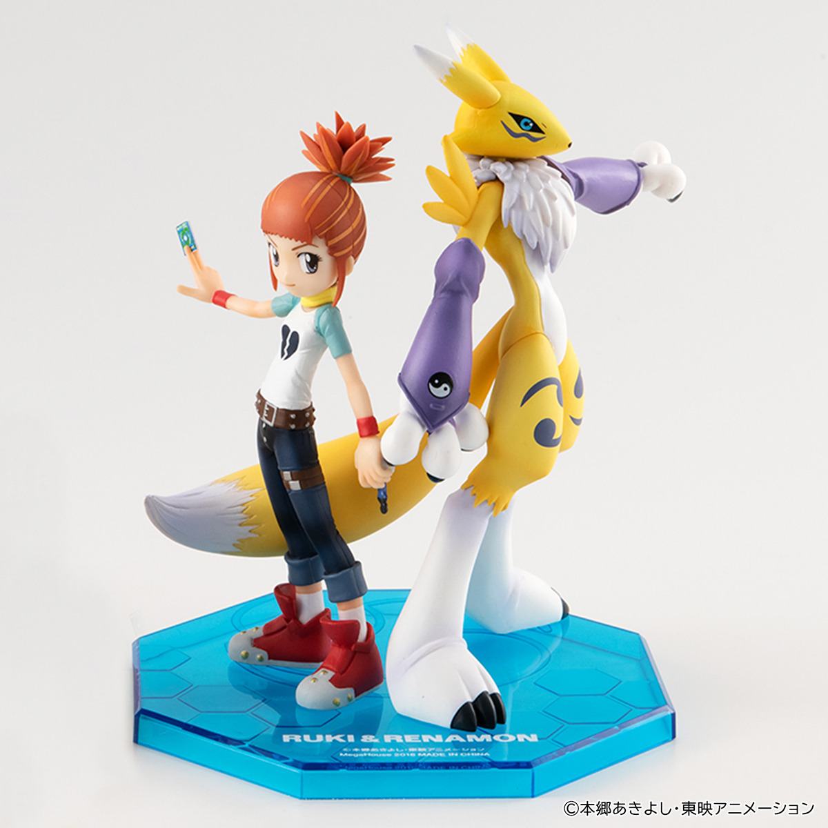 DIGIMON TAMERS RENAMON & RUKI MAKINO GEM STATUE REPEAT