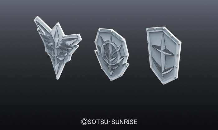 Builders Parts HD MS Emblem Relief 01 - Detaljerad Modellbyggnadsdel - Robotto