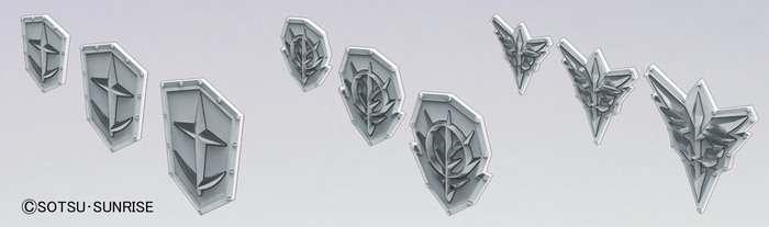 Builders Parts HD MS Emblem Relief 01 - Detaljerad Modellbyggnadsdel - Robotto