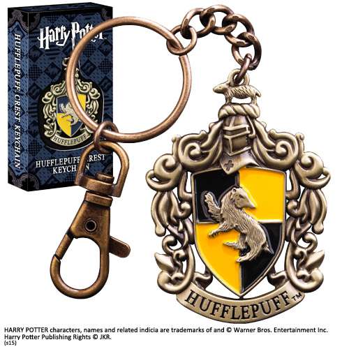 HP Hufflepuff Crest Nyckelring noble collections