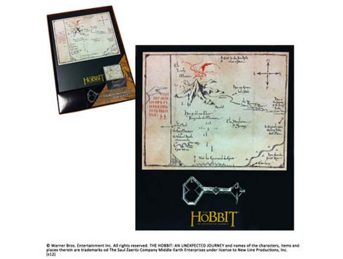 Hobbit Thorin Nyckel & Karta - Svart Liten Nyckel noble collections