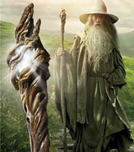Hobbit Gandalf Illuminating Staff - Äkta Replika - Robotto