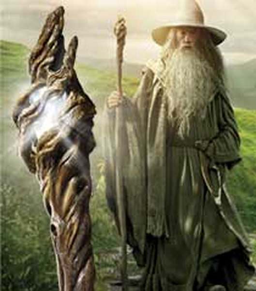 Hobbit Gandalf Illuminating Staff - Äkta Replika noble collections