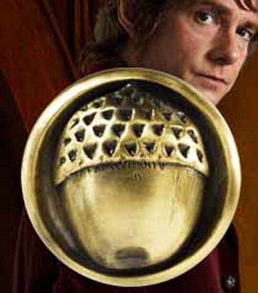 Hobbit Bilbo Button Pin – Samlarobjekt för Fans noble collections