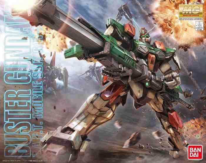 MG Gundam Buster 1/100 Byggsats bandai model kit gunpla