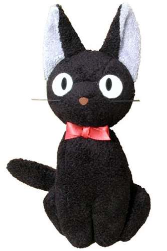 Kiki Delivery Service Jiji Plush – Mjuk och Kramvänlig Kattdocka studio ghibli