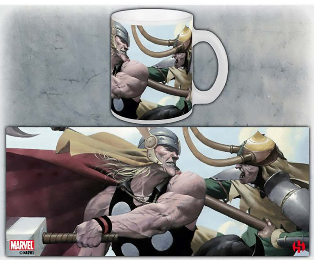 Thor vs Loki Mug - Kopp med superhjältar semic