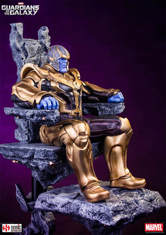 Guardians of the Galaxy Thanos 1/10 Diorama Figur av Iron Studios semic