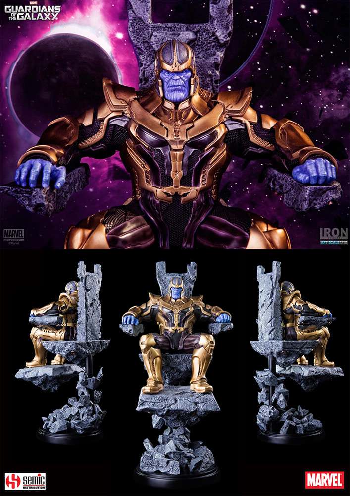 Guardians of the Galaxy Thanos 1/10 Diorama Figur av Iron Studios semic
