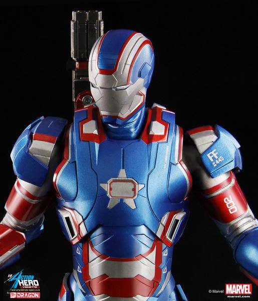 Iron Man 3 Iron Patriot 1/9 Actionfigur - Robotto