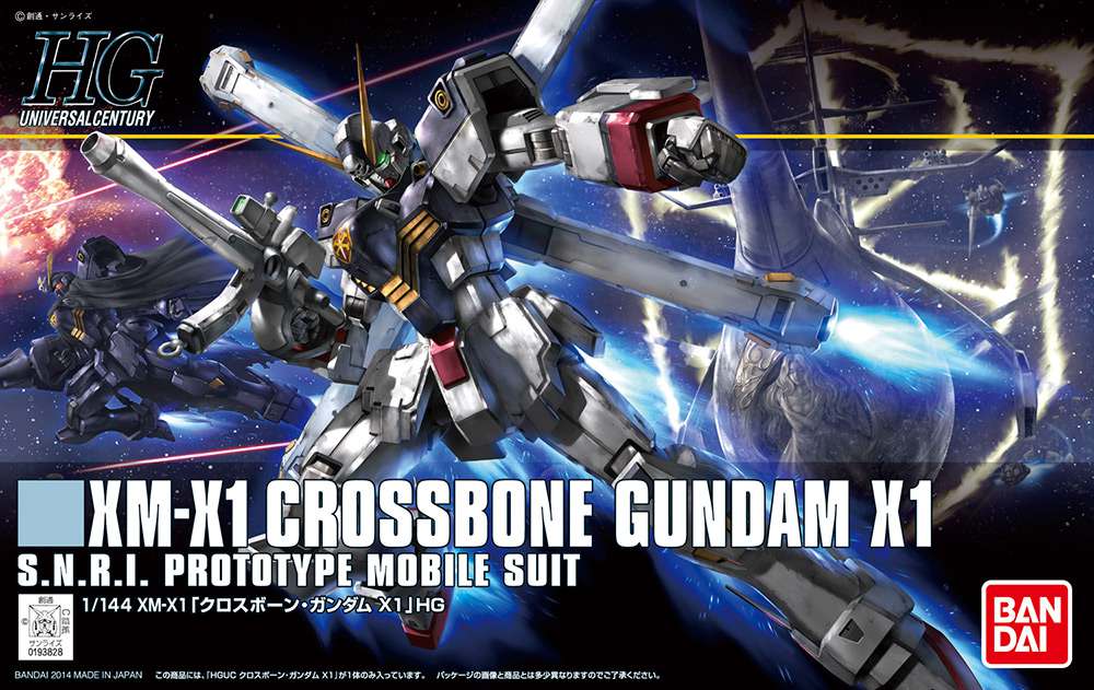 HGUC Gundam Crossbone X1 1/144 - Modellkit bandai model kit gunpla