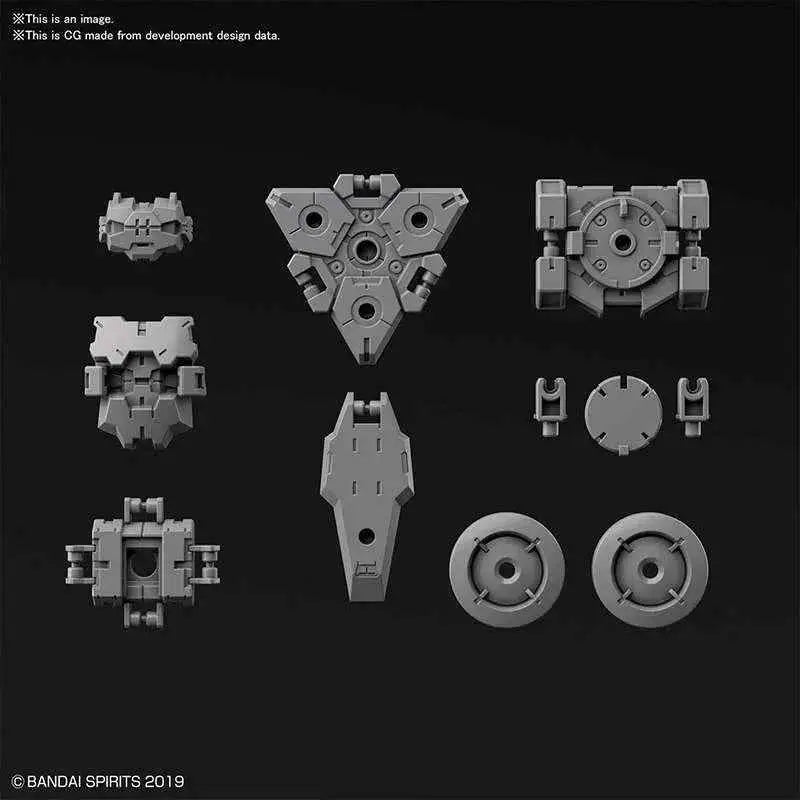 Grå plastdelar för 1/144 Op Arm Spy Dr Rabiot EX L Gra Gundam-modell