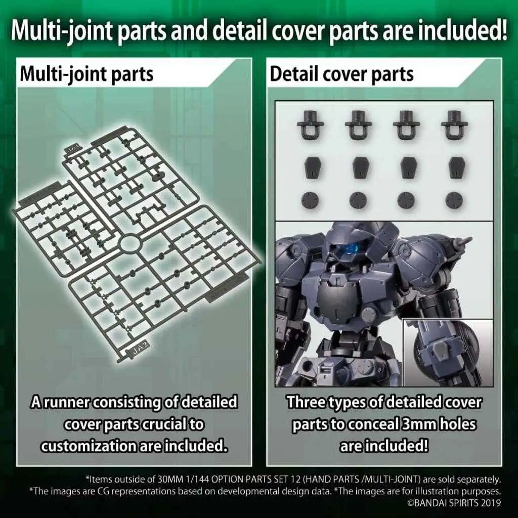 Mörka gråa plastdelar med ledade fogar för 1/144 Gundam-modellkit