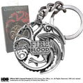 Game of Thrones Targaryen Gunmetal Nyckelring noble collections