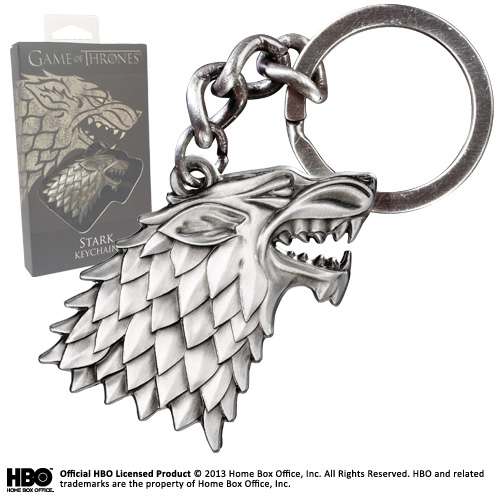 Game of Thrones Stark Nyckelring - Officiell Merchandise noble collections