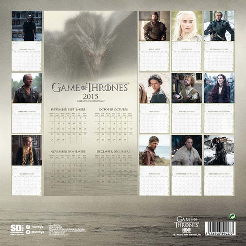 Game of Thrones Väggkalender 2016 sd toys