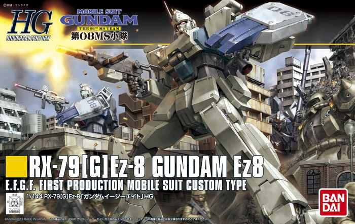 HGUC Gundam EZ8 1/144 - Detaljerad Modellbyggsats bandai model kit gunpla
