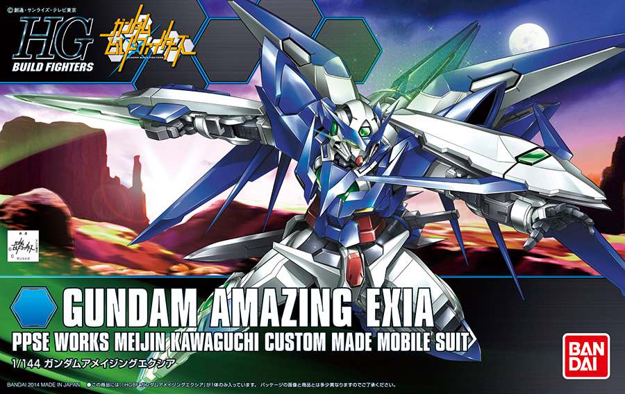 Hgbf Gundam Exia Amazing 1/144 - Fantastisk Modellkit bandai model kit gunpla