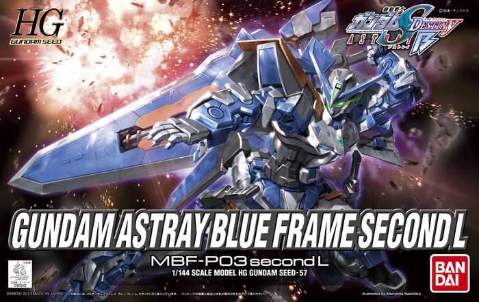 HG Gundam Astray Blue Frame Second L 1/144 - Modellbyggsats bandai model kit gunpla