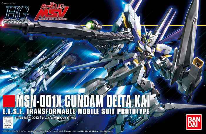 HGUC Gundam Delta Kai 1/144 - Samlarfigur av Hög Kvalitet bandai model kit gunpla