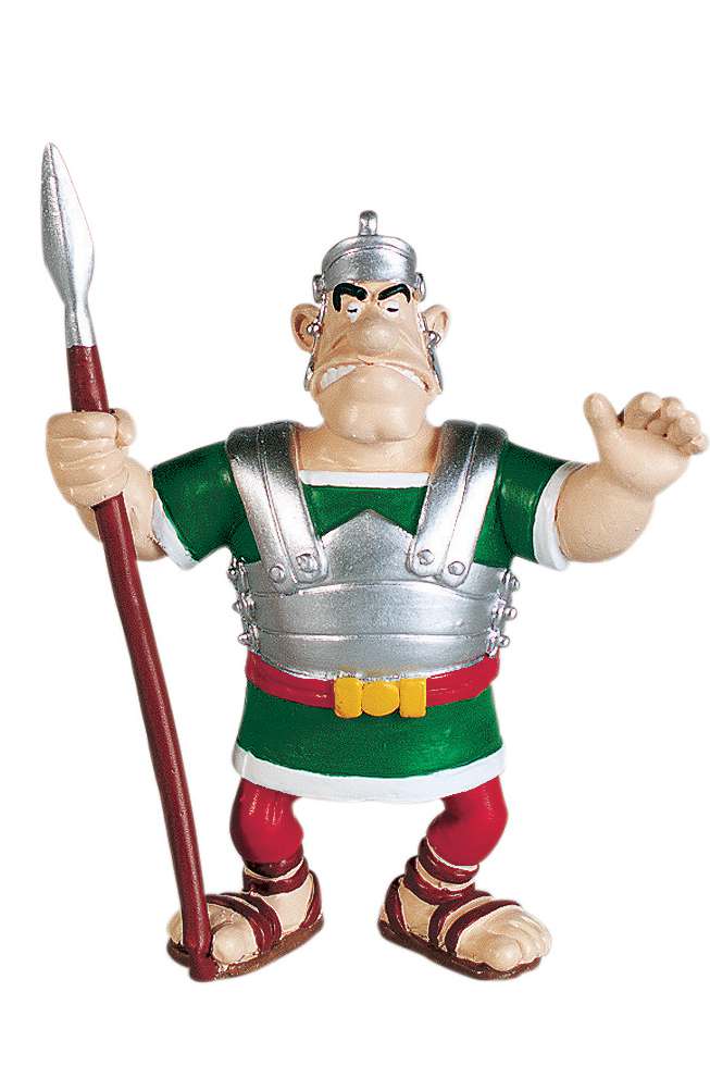 Asterix legionär med spjut figur plastoy