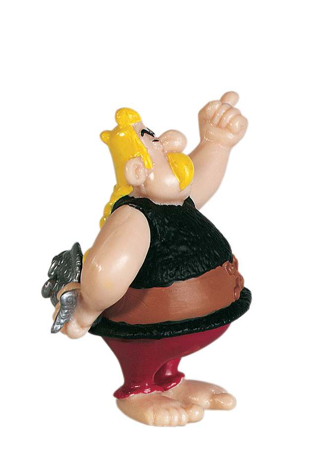 Asterix Unhygienix Fiskehandlarfigur plastoy
