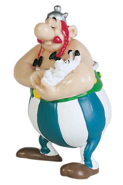 Asterix Obelix med Idefix Figur plastoy