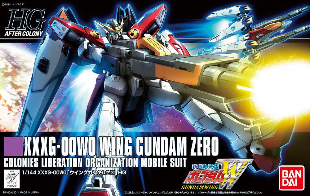 HGAC Gundam Wing Zero 1/144 Byggsats bandai model kit gunpla